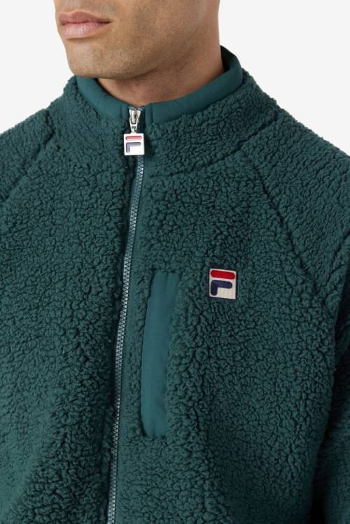 Olive Men's Fila Yuri Jackets | Fila870DO