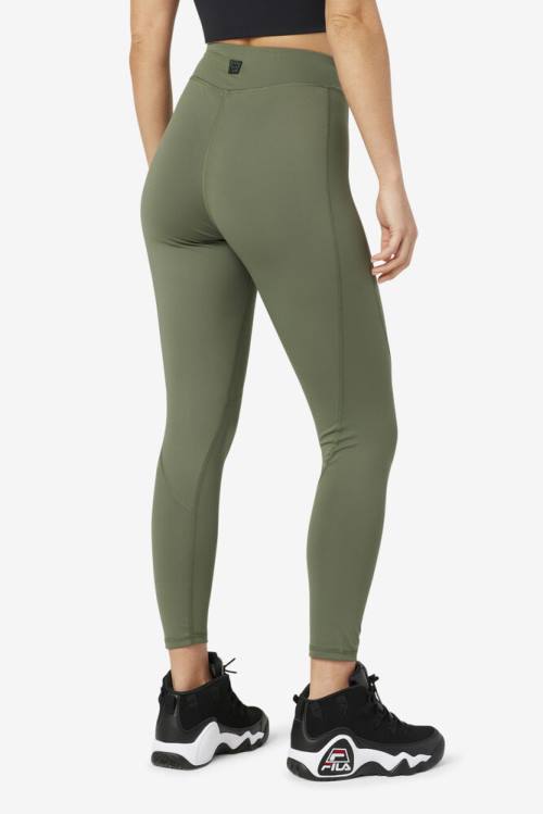 Olive Women's Fila Emerie Leggings | Fila506HY