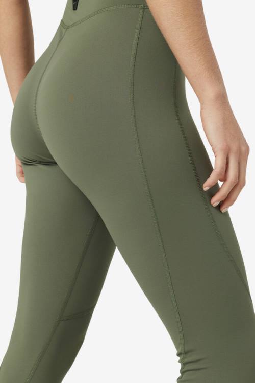 Olive Women's Fila Emerie Leggings | Fila506HY