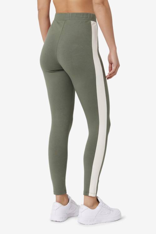 Olive Women's Fila Mercy Leggings | Fila647SO