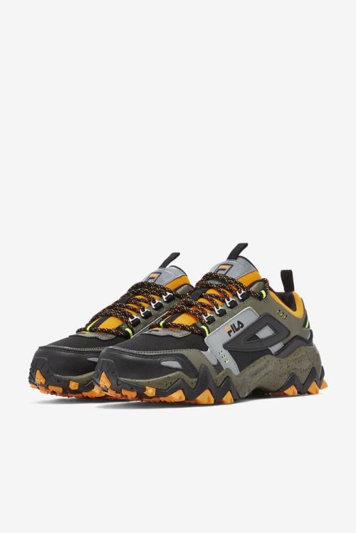 Orange / Black Men's Fila Oakmont TR Sneakers | Fila143KN