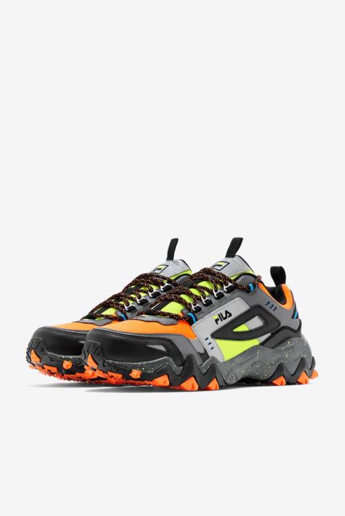 Orange / Black / Yellow Men's Fila Oakmont TR Sneakers | Fila621BR