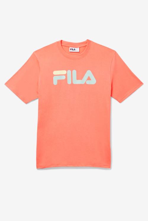 Orange Men\'s Fila Eagle Tee T Shirts | Fila581QO