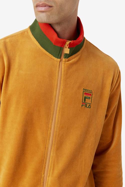 Orange Men's Fila X Paterson Velour Jackets | Fila670DU