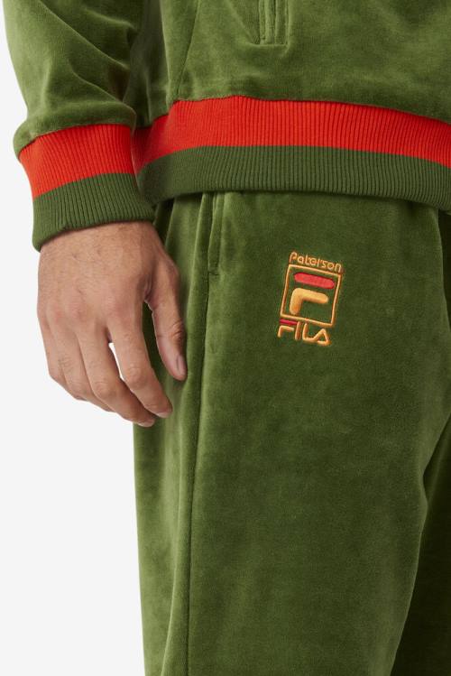 Orange Men's Fila X Paterson Velour Pants | Fila586BS