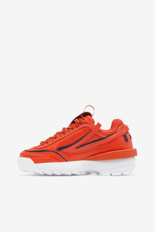 Orange / Navy / White Women's Fila Disruptor 2 Exp Sneakers | Fila641JM