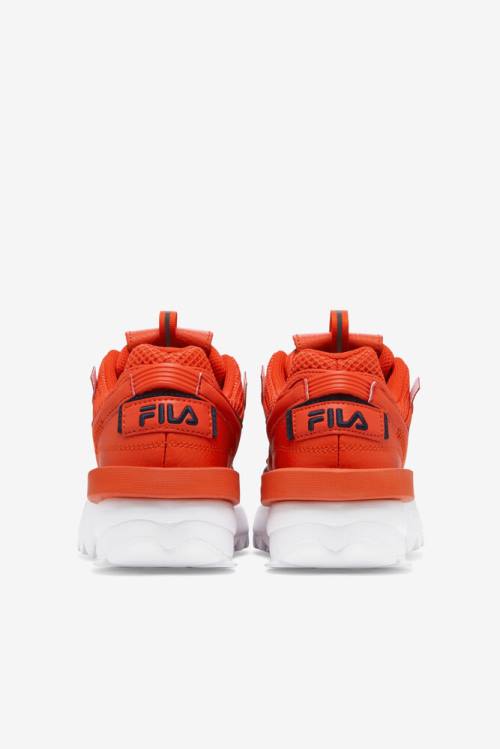 Orange / Navy / White Women's Fila Disruptor 2 Exp Sneakers | Fila641JM