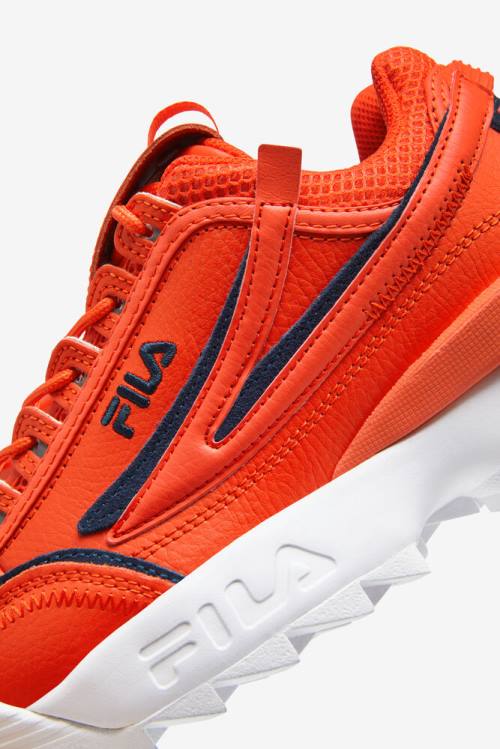 Orange / Navy / White Women's Fila Disruptor 2 Exp Sneakers | Fila641JM