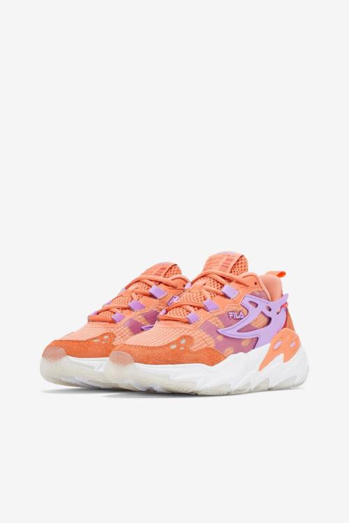 Orange / White Women's Fila Ray Tracer Evo Sneakers | Fila936DT