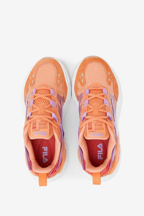 Orange / White Women's Fila Ray Tracer Evo Sneakers | Fila936DT