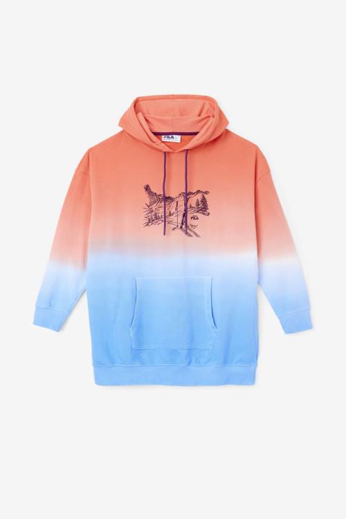 Orange Women\'s Fila Destiny Oversized Hoodie | Fila758KW