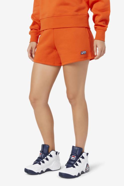 Orange Women's Fila Diara High Rise Shorts | Fila749HB