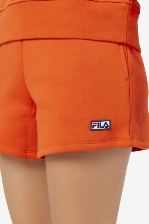 Orange Women's Fila Diara High Rise Shorts | Fila749HB