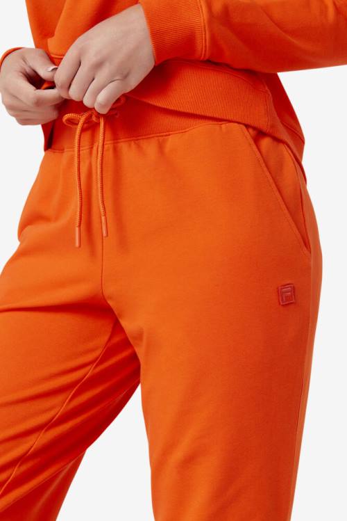 Orange Women's Fila Emersyn Jogger Pants | Fila753JC