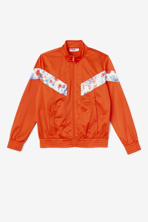 Orange Women\'s Fila Kiara Track Jackets | Fila461EM