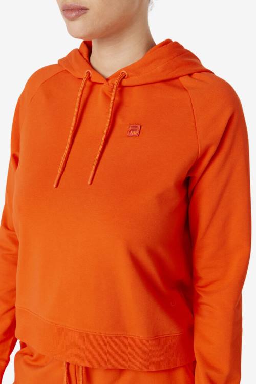 Orange Women's Fila Valeria Hoodie | Fila205VZ