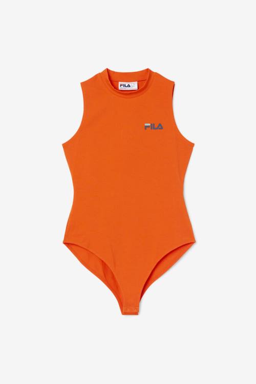 Orange Women\'s Fila Ximena Bodysuit | Fila132CH