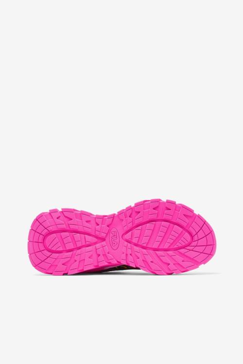 Pink / Black / White Women's Fila Electrove 2 Sneakers | Fila437ZM