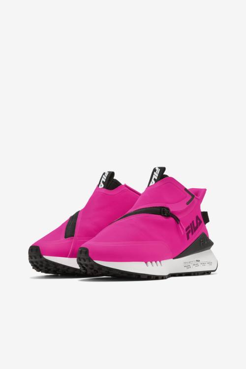 Pink / Black / White Women's Fila Space Runner Sneakers | Fila247HV