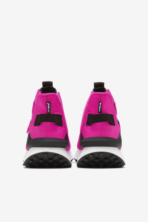 Pink / Black / White Women's Fila Space Runner Sneakers | Fila247HV