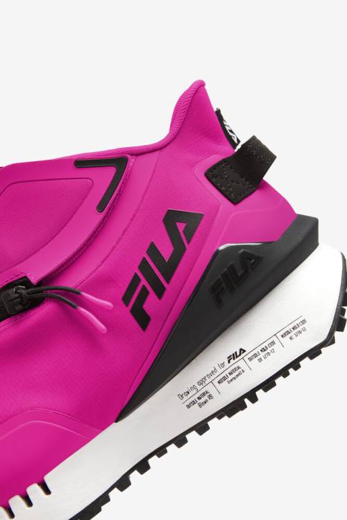 Pink / Black / White Women's Fila Space Runner Sneakers | Fila247HV