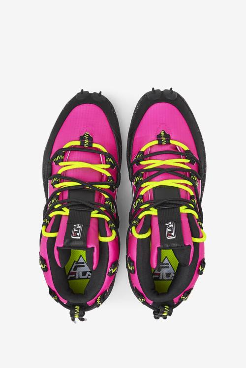 Pink / Black / Yellow Women's Fila Grant Hill 1 X Trailpacer Boots | Fila310RV