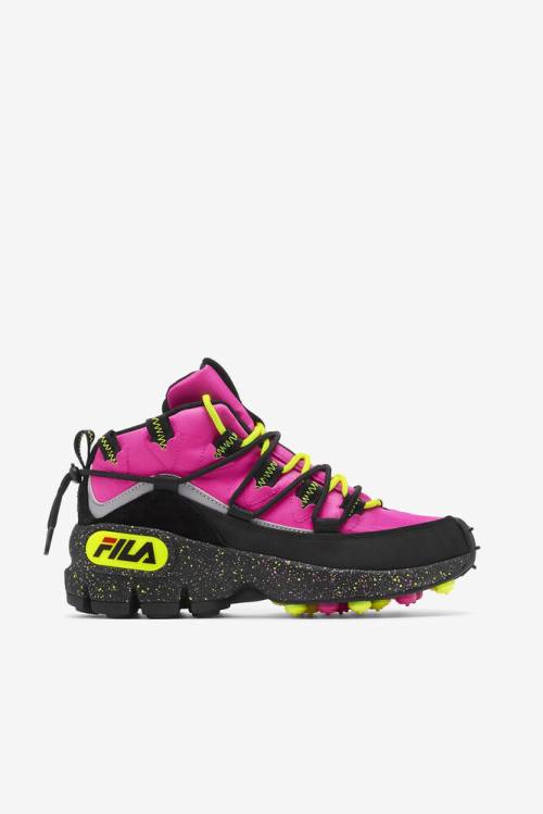 Pink / Black / Yellow Women\'s Fila Grant Hill 1 X Trailpacer Boots | Fila310RV