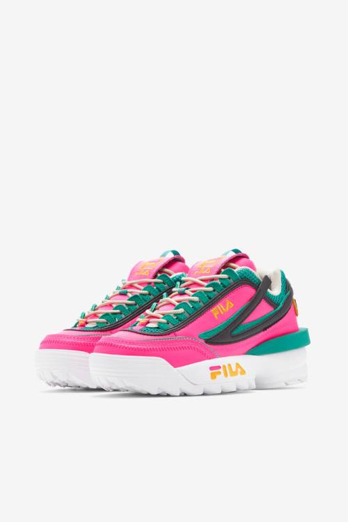 Pink / Gold Women's Fila Disruptor 2 Exp Sneakers | Fila570AG