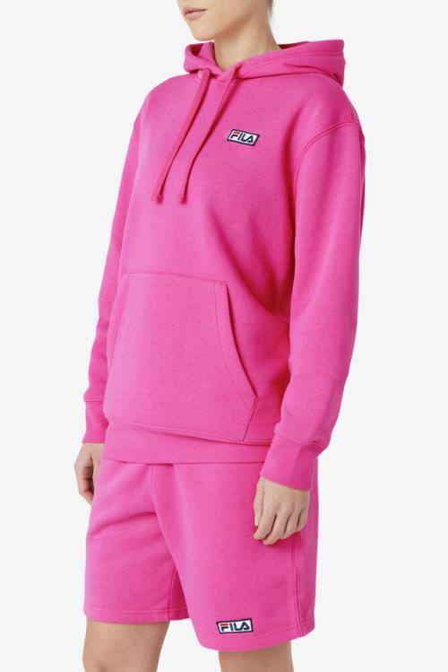 Pink Men's Fila Algot Hoodie | Fila489JL