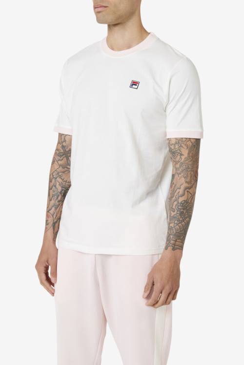 Pink Men's Fila Marconi Ringer Tee T Shirts | Fila806SV