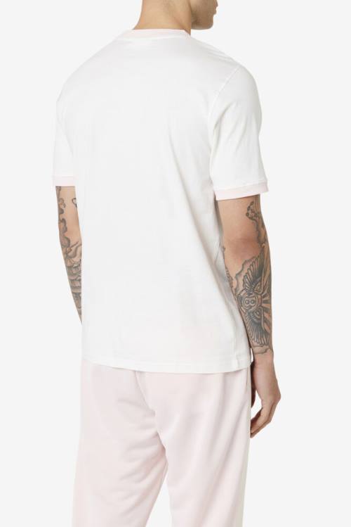 Pink Men's Fila Marconi Ringer Tee T Shirts | Fila806SV