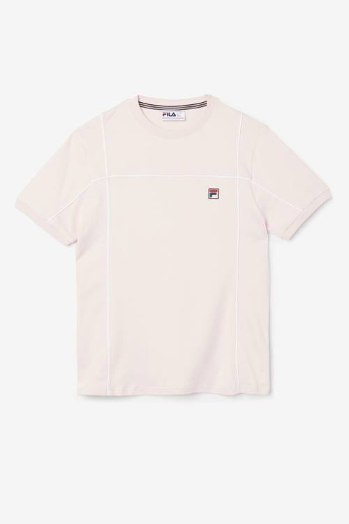 Pink Men\'s Fila Terrinda Crew T Shirts | Fila781WE