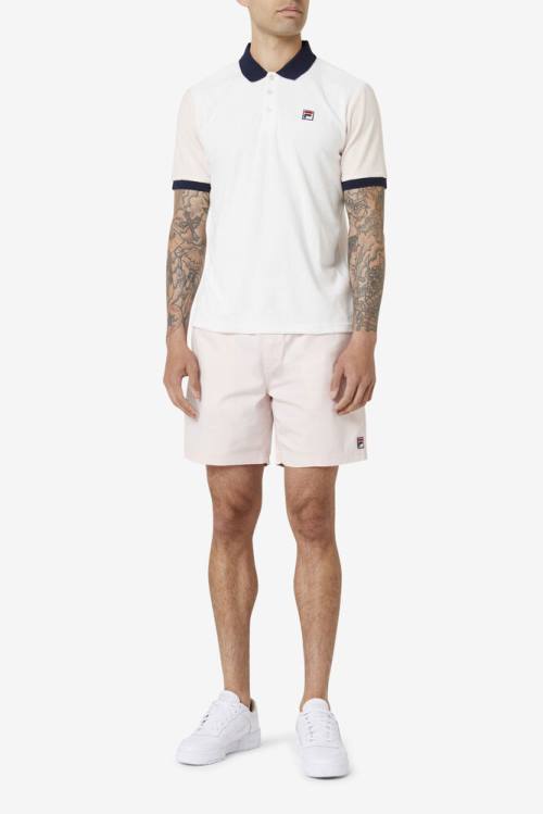 Pink Men's Fila Venter Shorts | Fila602BV