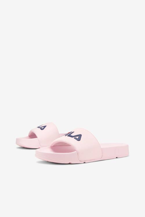 Pink / Navy / Red Women's Fila Drifter Slides | Fila584TY