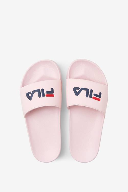 Pink / Navy / Red Women's Fila Drifter Slides | Fila584TY