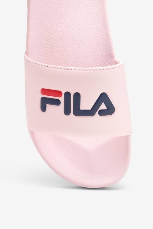 Pink / Navy / Red Women's Fila Drifter Slides | Fila584TY