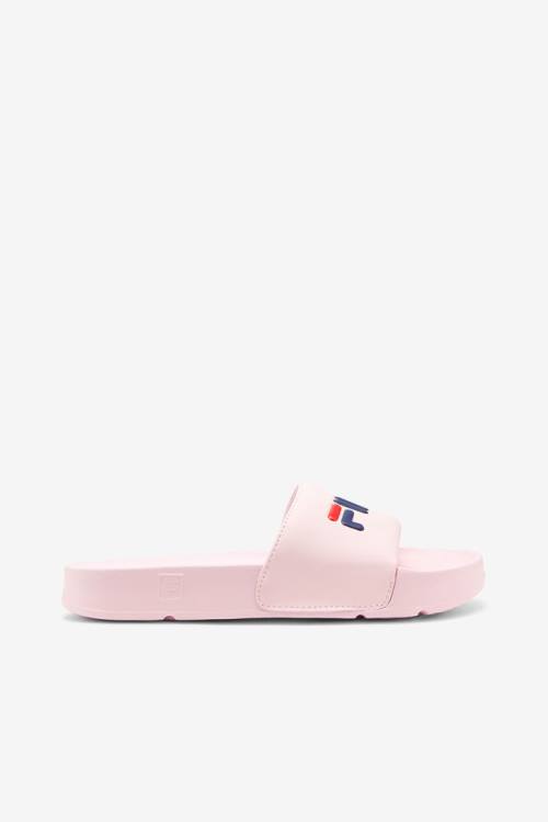 Pink / Navy / Red Women\'s Fila Drifter Slides | Fila584TY