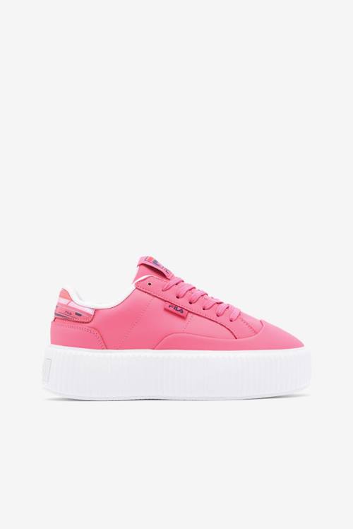 Pink / White / Pink Women\'s Fila Sandblast Oversole Rolando Sneakers | Fila690RN