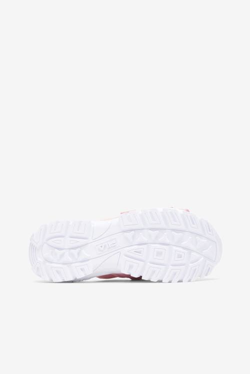 Pink / White Women's Fila Outdoor Slides | Fila256JR