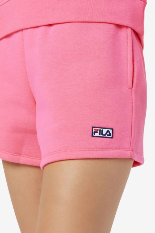 Pink Women's Fila Diara High Rise Shorts | Fila378QD