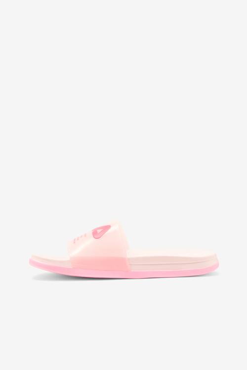 Pink Women's Fila Drifter Luxe Clear Slides | Fila837EZ