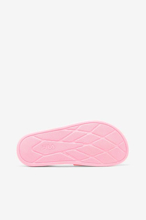 Pink Women's Fila Drifter Luxe Clear Slides | Fila837EZ