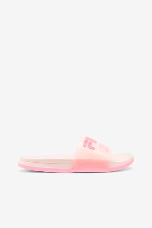 Pink Women\'s Fila Drifter Luxe Clear Slides | Fila837EZ