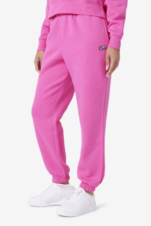 Pink Women's Fila Lassie Jogger Pants | Fila759WN