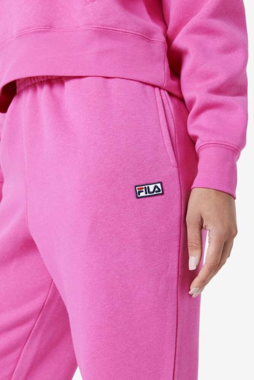 Pink Women's Fila Lassie Jogger Pants | Fila759WN