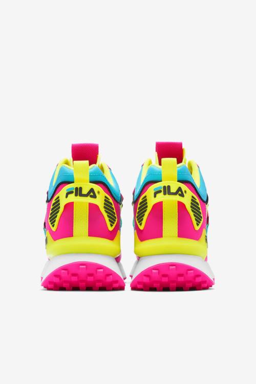 Pink / Yellow / Black Women's Fila Spectra Sneakers | Fila345UW