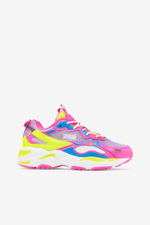 Pink / Yellow Women\'s Fila Ray Tracer Apex Sneakers | Fila912CM