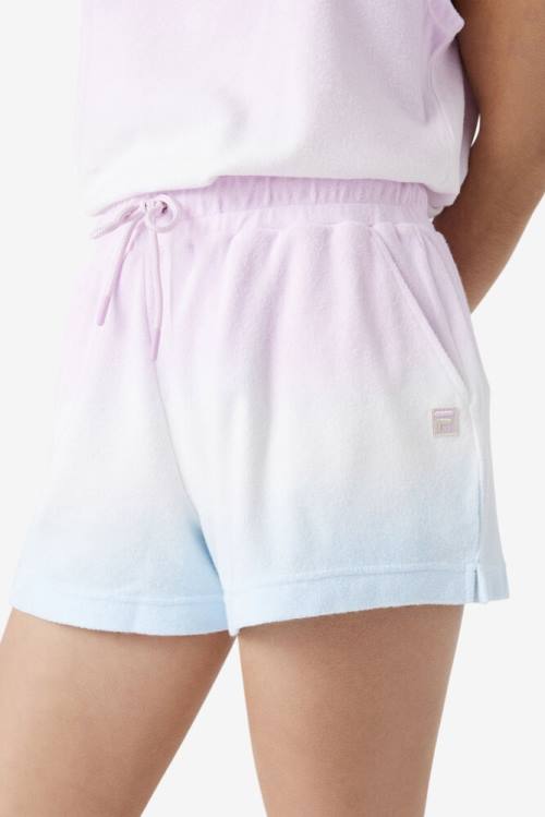 Purple / Blue / Coral Women's Fila Gretta Shorts | Fila714CU