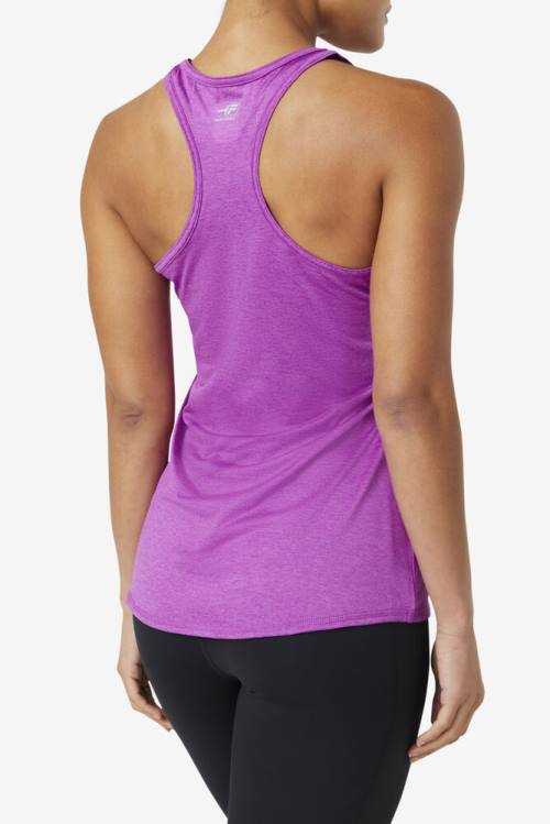 Purple Green Women's Fila Pickleball Racerback Tank Sports Tops | Fila048YF