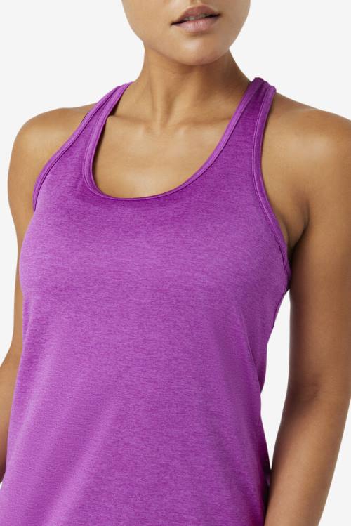 Purple Green Women's Fila Pickleball Racerback Tank Sports Tops | Fila048YF